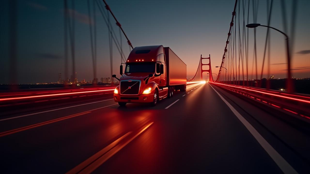 Turner Trucking logistics map showing smooth freight movement across the US-Mexico border