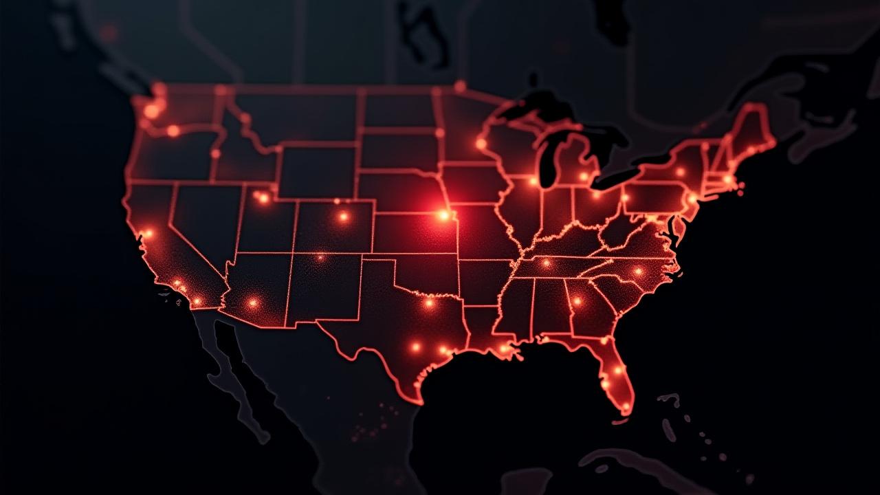 Map of the Midwest centered on St. Louis showing 500-mile regional service radius
